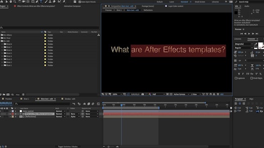 What are 'After Effects templates' ?